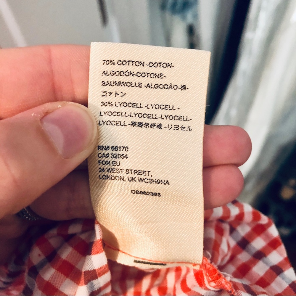 NWOT ANTHROPOLOGIE CHECKED ROMPER SIZE LARGE - Picture 8 of 9